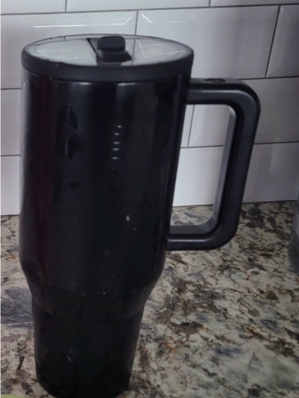 HydroJug 40 oz Black Travel Mug with Handle